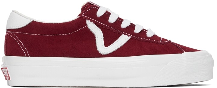 red vans low top