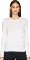 Thumbnail for your product : Vince Essential Long Sleeve Jersey Crew (Optic White) Women's Clothing