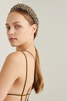 Thumbnail for your product : Jennifer Behr Astoria Crystal-embellished Tulle Headband