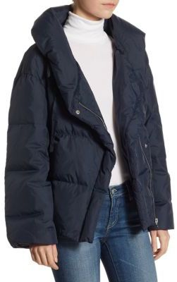 Theory Toralla Off-the-Shoulder Puffer Jacket