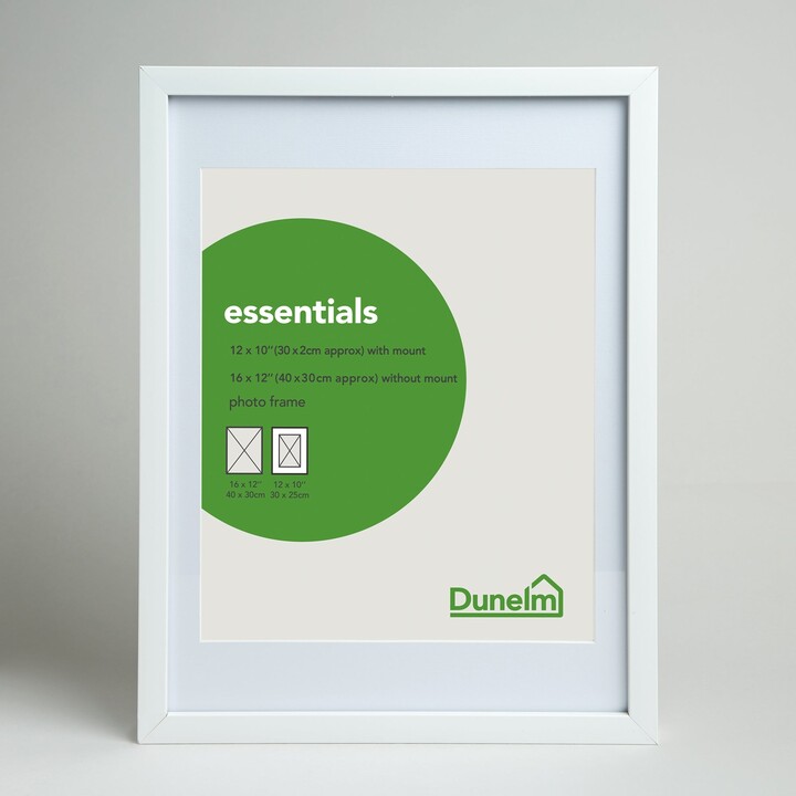 Dunelm Essentials Photo Frame 12" x 10" (30cm x 25cm) White ShopStyle