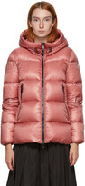 Thumbnail for your product : Moncler Pink Down Serrite Jacket