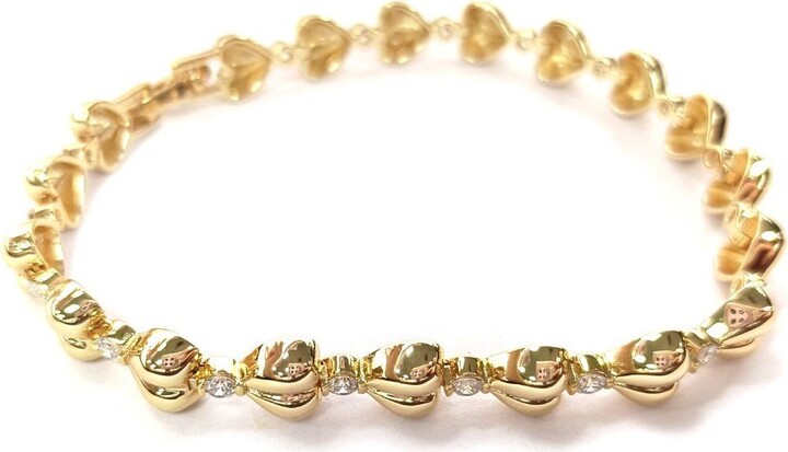 ZAXIE by Stefanie Taylor Zaxie Lab Grown Diamonds Hearts of Gold T ennis Bracelet