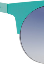 Thumbnail for your product : Italia Independent Finds + round-frame metal sunglasses