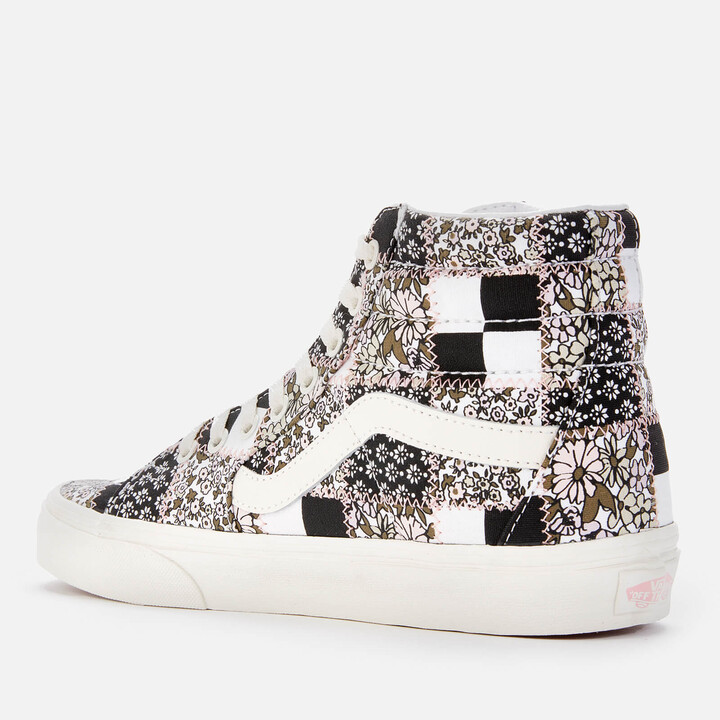 vans checkered with flowers