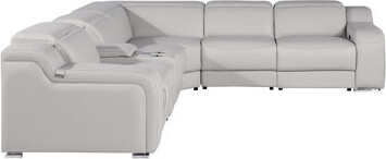 Orren Ellis Stanya 6 - Piece Top Grain Italian Leather Power Reclining Sectional