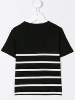 Thumbnail for your product : Balmain Kids striped logo print T-shirt