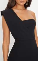 Thumbnail for your product : PrettyLittleThing Black One Shoulder Maxi Dress