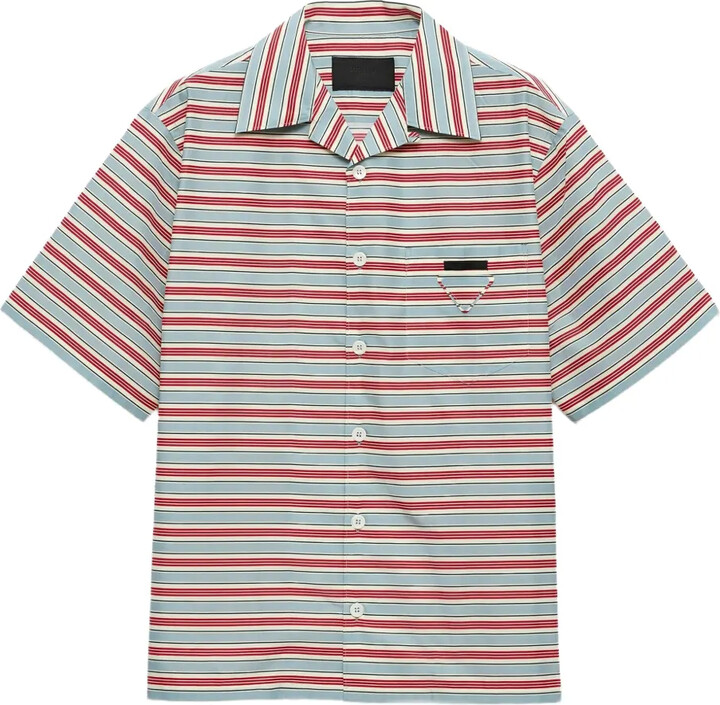 Prada Striped Bowling Shirt