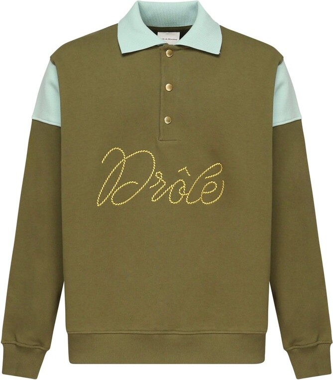 Drôle De Monsieur Logo Embroidered Polo Shirt