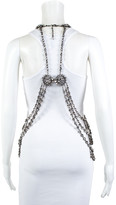 Thumbnail for your product : Gucci 2018 Silver-Plated Crystal Rhinestone Floral Body Chain, Nwt