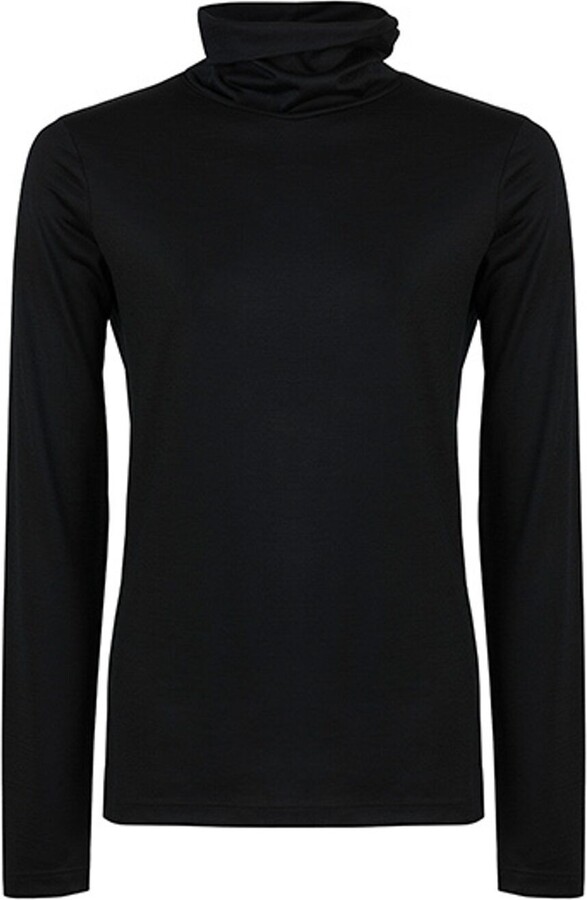 Allora - Luxury Superfine Merino Wool Skivvy In Black - ShopStyle Sweaters