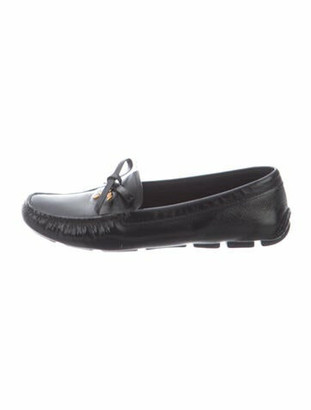 patent leather loafers with bow