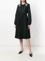 Thumbnail for your product : Rochas sequin appliqué pleated dress