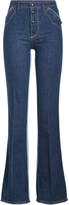 Sonia Rykiel Two-Tone Flared Jeans 