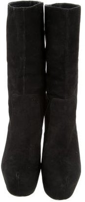 Theyskens' Theory Suede Mid-Calf Boots