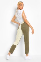 Thumbnail for your product : boohoo Colour Block High Rise Mom Jean
