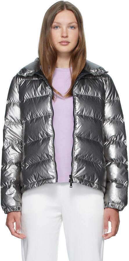 moncler jacket womens silver