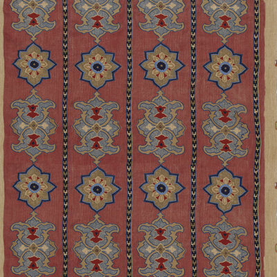 Schumacher Temara Hand Embroidered Print Fabric