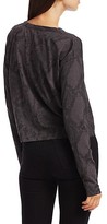 Thumbnail for your product : Rag & Bone Snakeskin Print Cropped T-Shirt