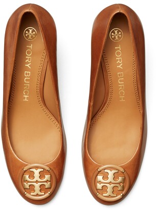 Tory burch logo medallion wedge pump Clearance