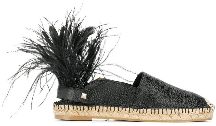 Ostrich Feather Shoes | Shop the world's largest collection of fashion |  ShopStyle