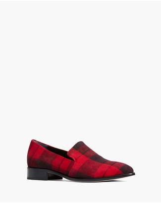 Paige Madison Loafer - Red Plaid Suede