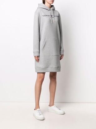 Tommy Hilfiger Logo-Embroidered Hoodie Dress