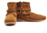 Thumbnail for your product : Minnetonka Double Fringe Zip Boot - Dusty Brown