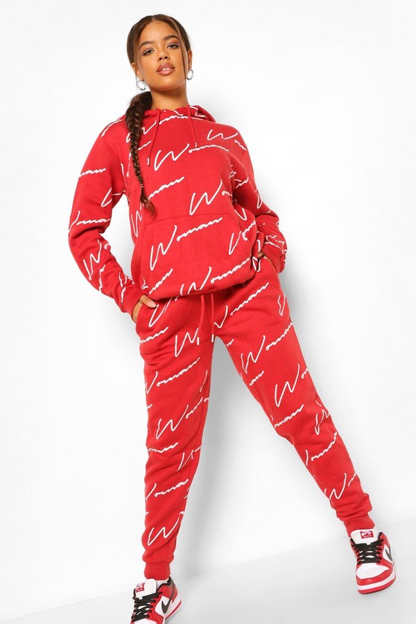red tracksuit womens
