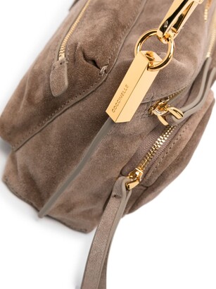 Coccinelle small Hyle suede shoulder bag - ShopStyle