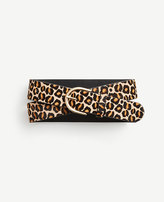 Thumbnail for your product : Ann Taylor Wide Leopard Print Haircalf Trouser Belt