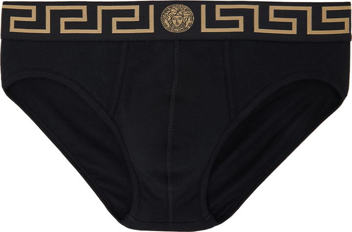 Versace Underwear Black Greca Boxers - ShopStyle