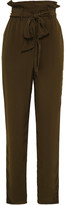 Thumbnail for your product : IRO Belted Crepe De Chine Tapered Pants