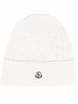 Thumbnail for your product : Moncler Logo-Patch Knitted Beanie
