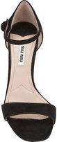 Thumbnail for your product : Miu Miu Ankle-Strap Cone Heel Sandals