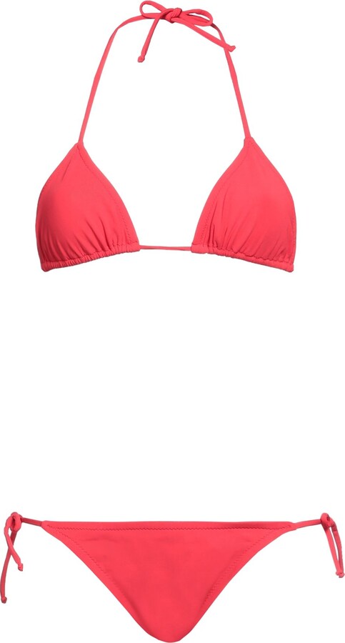 DELFINA Bikini Tomato Red - ShopStyle Two Piece Swimsuits