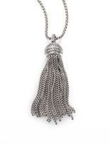 Thumbnail for your product : David Yurman Cable Classics Tassel Pendant with Diamonds on Chain