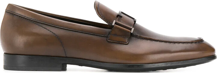 Tod's T logo leather loafers