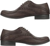 Thumbnail for your product : Pakerson Dark Brown Handmade Italian Leather Wingtip Oxford Shoes