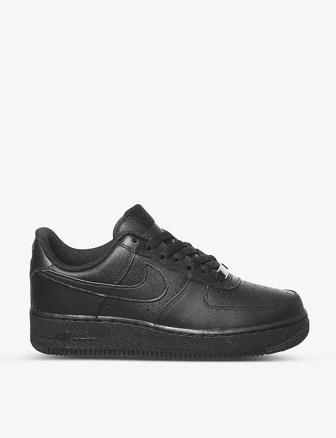 nike black leather shoes