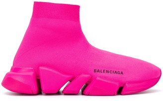 balenciaga socks pink