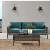 Thumbnail for your product : Crosley Prescott 2Pc Outdoor Wicker Sofa Set