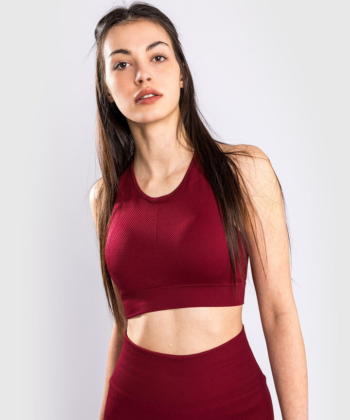 Venum Sparring Seamless Sport Bra – For Woman – Burgundy