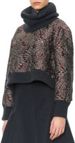 Thumbnail for your product : Dolce & Gabbana Ribbed Cashmere Collar, Charcoal