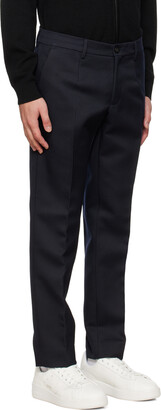 Golden Goose Navy Creased Trousers