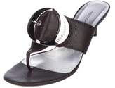 Thumbnail for your product : Dolce & Gabbana Leather Slide Sandals