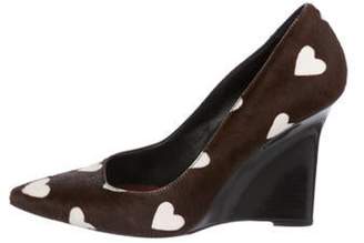 Burberry Ponyhair Pointed-Toe Wedges Brown Ponyhair Pointed-Toe Wedges