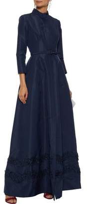 Carolina Herrera Embellished Silk-faille Gown