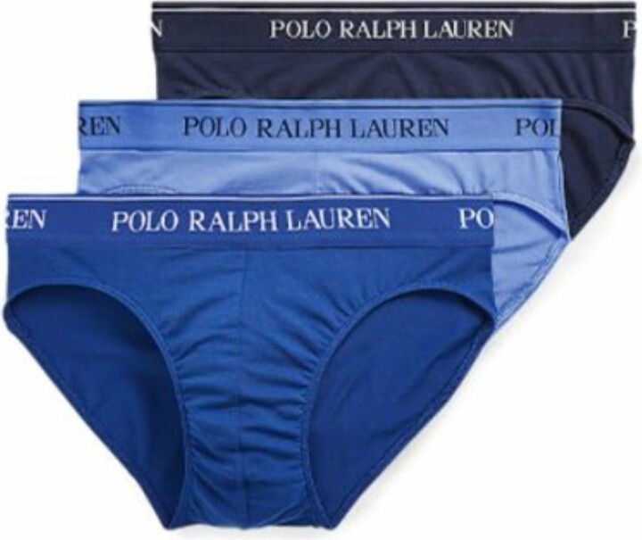 Polo Ralph Lauren Logo Band Three-Pack Briefs - ShopStyle